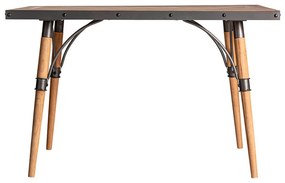Jedálenský stôl forlong 120 x 81 cm hnedý MUZZA