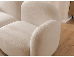 Svetlohnedá rohová pohovka z textílie buklé (ľavý roh/s leňoškou) Orbit – Ropez