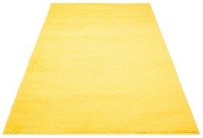 Kusový koberec Shaggy Parba žltý 140x200cm