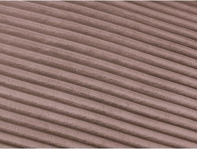 Ružová menčestrová pohovka na každodenné spanie/rozkladacia 220 cm Hugo – Bobochic Paris