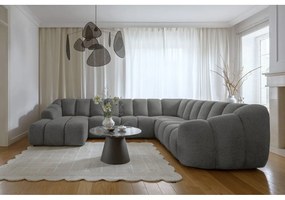 Sivá rohová pohovka (pravý roh/do tvaru "U") Shell – Miuform