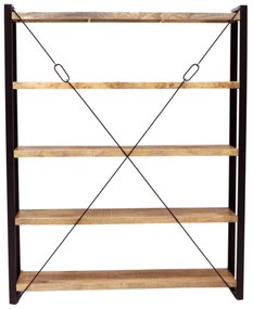 furniture-nabytek.cz - Knižnica kov drevo mango 140x200x35
