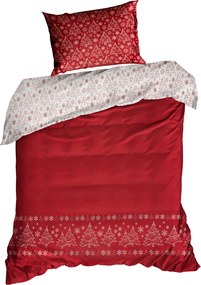 VIANOČNÉ OBLIEČKY Z MIKROVLÁKNA RUBI 200X220 CM, 2 KS 70X80 CM VZOROVANÉ