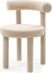 Jídelní židle PEDRO bouclé béžová