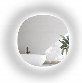 Nepravidelne zaoblené zrkadlo Laos s Led podsvietením 180x180