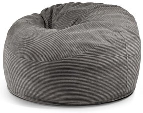 Tmavosivý menčestrový sedací vak Om 110 – SLOWDOWN