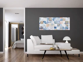 Obraz - Geometrické tvary na stene (120x50 cm)