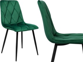 Zelená čalúnená stolička MADISON