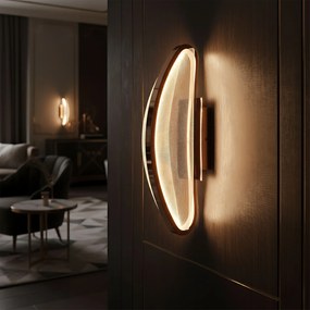 Toolight Toolight, LED nástenné svietidlo 15W, 4000K, 3000lm, G125-W, ružové zlato, OSW-02617