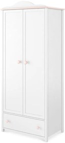 Skriňa 2D Luna LN-12 biely/ružové