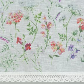 KRÁTKA ZÁCLONA NA PÁSKE SYLVIA 60X150 CM VIACFAREBNÁ