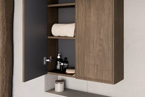 Comad Doplnková kúpeľňová skrinka nízka Terra Villa 30 orech villa