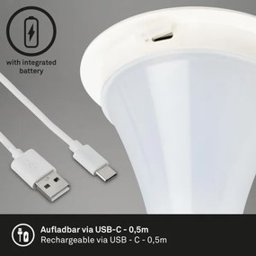 Briloner 7420016 - LED Stm. nabíjacia dotyková stolná lampa LED/4W/5V 3000K biela