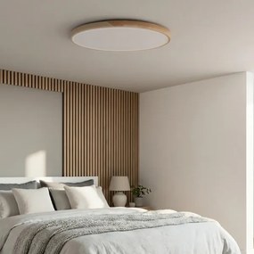 BRILAGI - LED Stmievateľné svietidlo PILANA LED/72W/230V dub/béžová pr. 80 cm + diaľkový ovládač