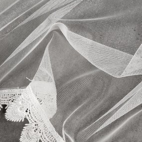 ZÁCLONA NA KRÚŽKOCH MAYA 300X145 CM BIELA