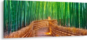 Obraz - Japonský bambusový les (120x50 cm)