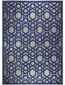 Flair Rugs koberce Kusový koberec Piatto Oro Blue – na von aj na doma - 120x170 cm