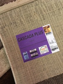 Spoltex, Kusový koberec Cascada Plus beige 6081, 80x150, hnedá, obývacia izba