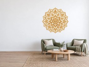 Zlatá lotosová mandala arch 46 x 46 cm
