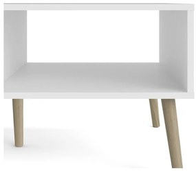 Biely odkladací stolík Tvilum Oslo, 99 x 60 cm