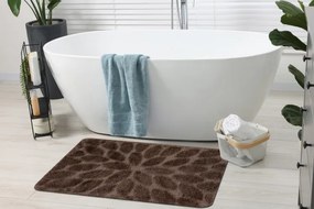 Kúpeľňový koberček SUPREME LINES kamienky, hnedý