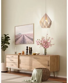 EGLO 49024 - Luster na lanku CARLTON-P 1xE27/60W/230V