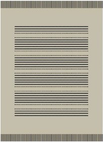 Devos koberce Kusový koberec Floorlux 20001 Silver/Black – na von aj na doma - 120x170 cm