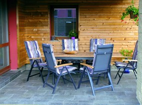 Doppler CONCEPT FSC - záhradný stôl s teakovou doskou 150 x 90 x 75 cm