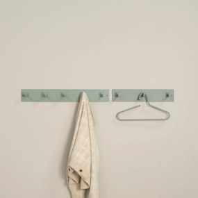 Zeleno-sivý kovový nástenný vešiak Leatherman – Spinder Design