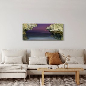 Obraz - morský útes (120x50 cm)
