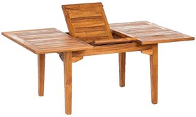 DEOKORK Teakový stôl ELEGANTE 130 / 180 × 100 × 78 cm | ovál | rozkladacia