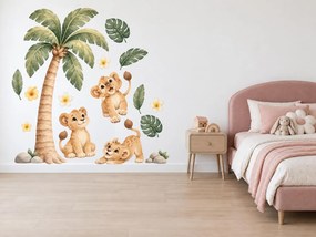 Lvíčata pod palmou arch 50 x 100 cm