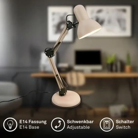 Brilo - Stolová lampa PIXA 1xE14/25W/230V béžová