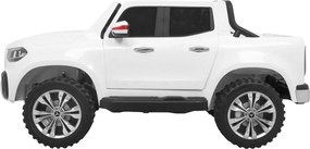 Ramiz Mercedes Benz triedy X pickup elektrické autíčko pre deti biele + diaľkové ovládanie + pohon 4x4