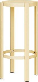 Žltá oceľová barová stolička (výška sedadla 75 cm) Doon – noo.ma