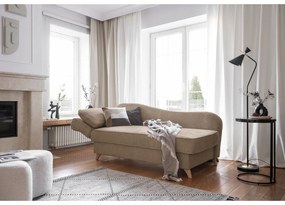 Taupe menčestrová leňoška (ľavý roh) Chic Charlotte – Miuform