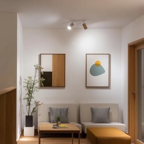 Brilagi - Bodové svietidlo SELE 2xGU10/30W/230V biela/dekor duba