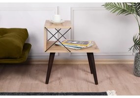 Nočný stolík CROSS 55x50 cm hnedá