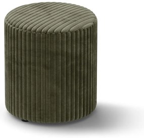 Zelený menčestrový taburet Dia – Micadoni