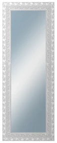 DANTIK - Zrkadlo v rámu, rozmer s rámom 60x160 cm z lišty ROKOKO strieborná hádzaná (2881)