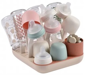 Beaba - Odkvapkávač na fľaše béžová/oranžová