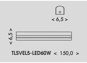 Ecolite TLSVEL5-LED60W - LED Žiarivkové svietidlo VELO LED/36/48/60W/230V biela