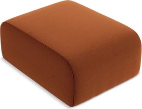 Zamatová podnožka v terakotovej farbe Lani – Makamii