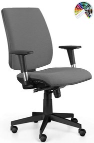 ALBA Kancelárska stolička YORK ŠÉF čalúnenie KOŽENKA Silvertex, Valencia