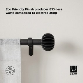 Oceľová roztiahnuteľná garniža 107 - 305 cm Finn - Umbra