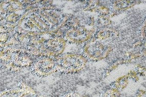 Moderný koberec DE LUXE 2081 ornament vintage - Štrukturálny zlato / krém Veľkosť: 160x220 cm
