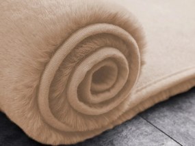 TZ Béžový obdĺžnikový koberec Rabbit Rozmer: 60x120