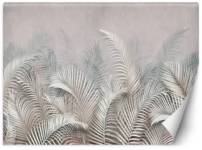 Gario Fototapeta Palmové listy sivé Materiál: Vliesová, Rozmery: 400 x 280 cm