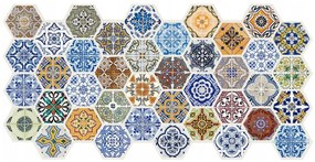 PVC 3D obklad - patchwork