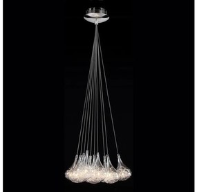 Searchlight 20017 - Luster na lanku 10xG4/20W/230V chróm